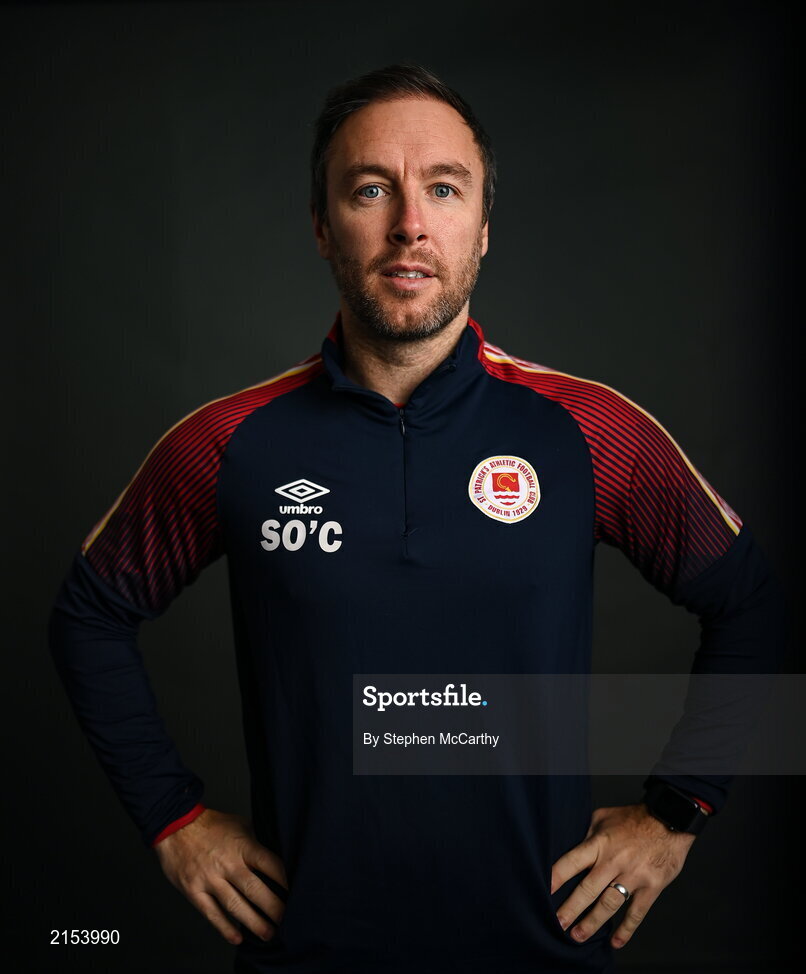 31 January 2022; Coach Sean O'Connor poses for a portrait during a St Patrick's Athletic squad portrait session at Ballyoulster United Football Club in Kildare. Photo by Stephen McCarthy/Sportsfile