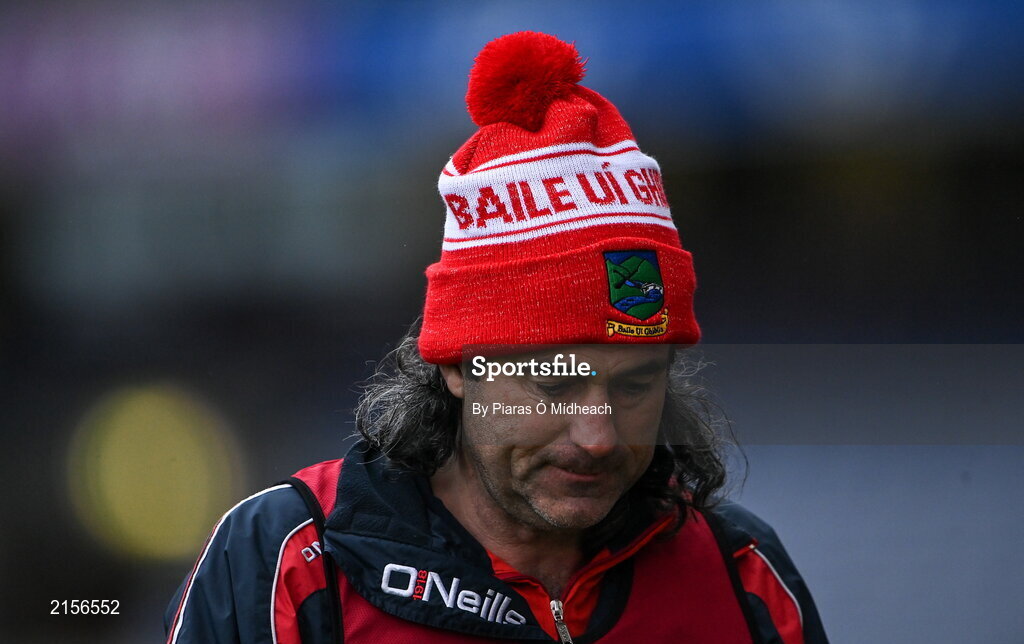 5 February 2022; Ballygiblin manager David Moher during the AIB GAA Hurling All-Ireland Junior Club Championship Final match between Ballygiblin, Cork, and Mooncoin, Kilkenny, at Croke Park in Dublin. Photo by Piaras Ó Mídheach/Sportsfile