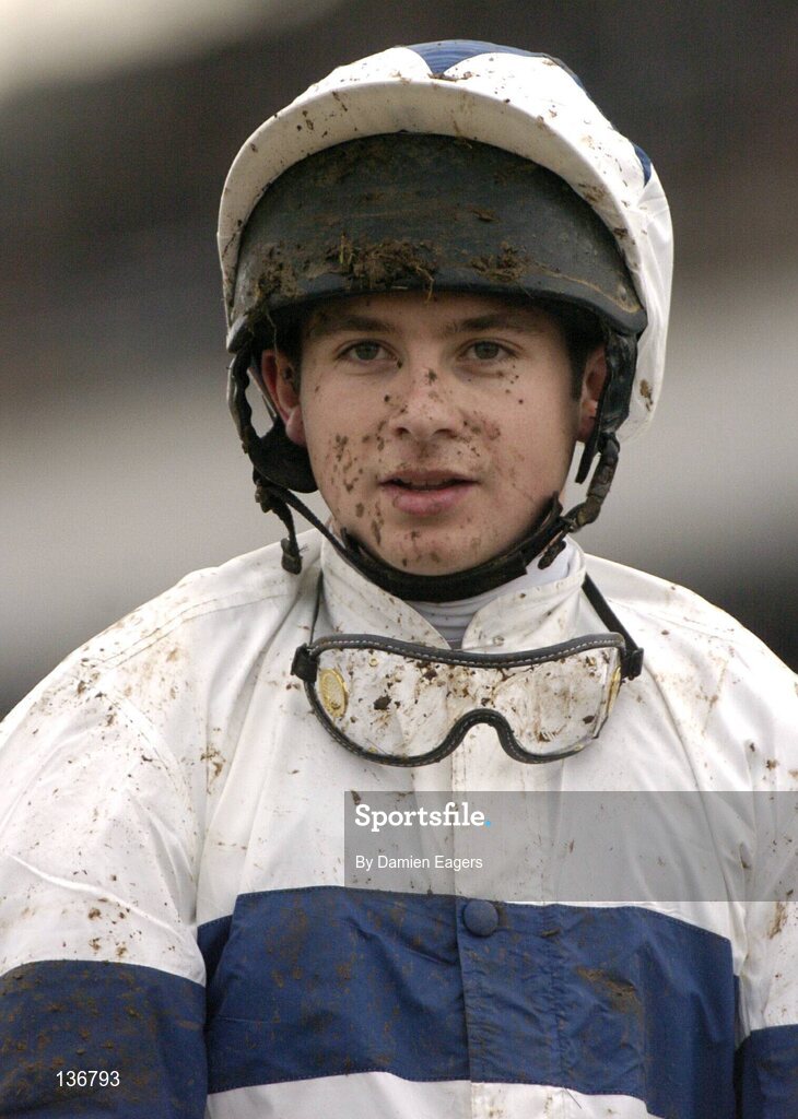 18 March 2004; Mr Derek O'Connor, jockey of Never Compromise, after the Christie's Foxhunter Steeple Chase Challenge Cup, Cheltenham Festival, Prestbury Park, Cheltenham, England. Horse Racing. Picture credit; Damien Eagers / SPORTSFILE *EDI*