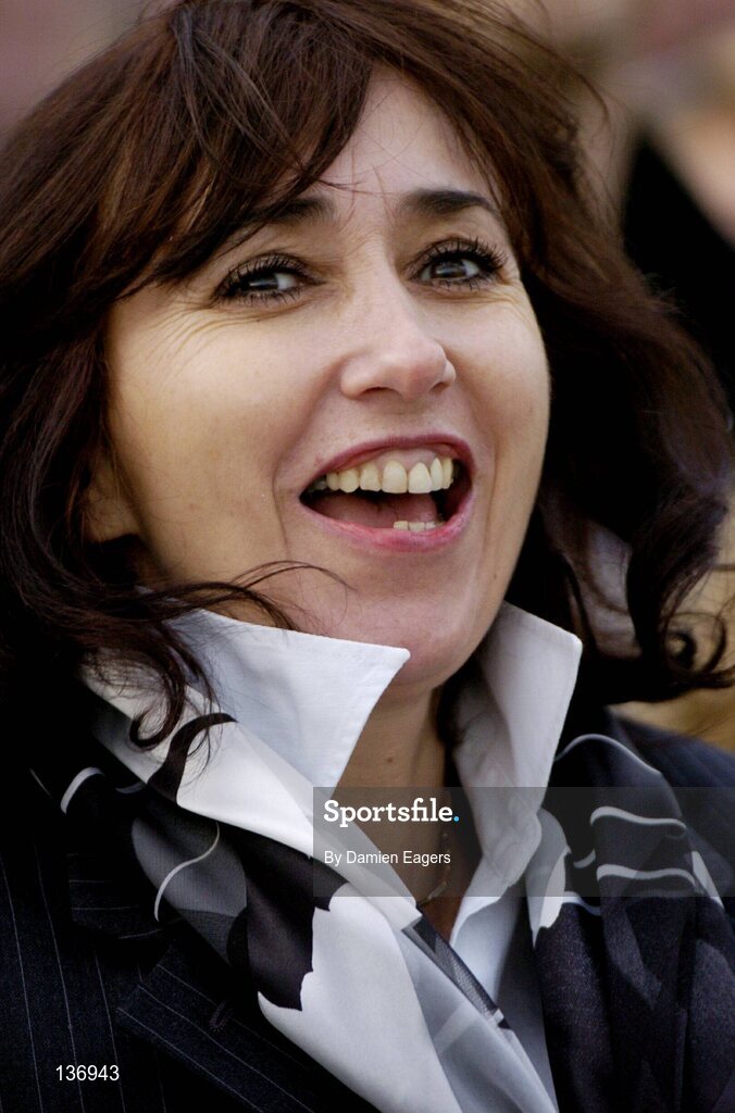 17 March 2004; A spectator shows her emotions during the Coral Cup, Cheltenham Festival, Prestbury Park, Cheltenham, England. Horse Racing. Picture credit; Damien Eagers / SPORTSFILE *EDI*