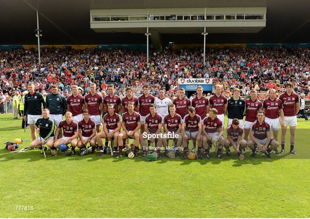 28 July 2013; The Galway squad. GAA Hurling All-Ireland Senior Championship, Quarter-Final, Galway v Clare, Semple Stadium, Thurles, Co. Tipperary. Picture credit: Stephen McCarthy / SPORTSFILE