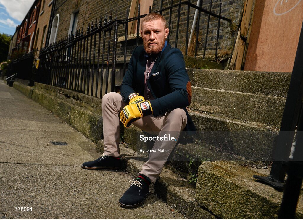30 July 2013; UFC 163 will be live and exclusive on Setanta Sports this weekend and UFC fighter Conor ‘The Notorious’ McGregor was in Dublin today ahead of the event which takes place in the HSBC Arena in Rio de Janeiro in the early hours of Sunday, 4th August 2013. Subscribe now for €19.99 per month either online or by calling our subscriber line on: 0818 20 30 40. From August 1st, Setanta Sports customers will be able to receive BT Sport 1, BT Sport 2 and the ESPN channel as part of the Setanta Sports Pack. This game changing deal means that Irish UFC fans will be able to watch over 30 live events per year, as well additional UFC programming such the Ultimate Fighter and Inside the Octagon. Setanta Sports, Prince’s Street, Dublin. Picture credit: David Maher / SPORTSFILE