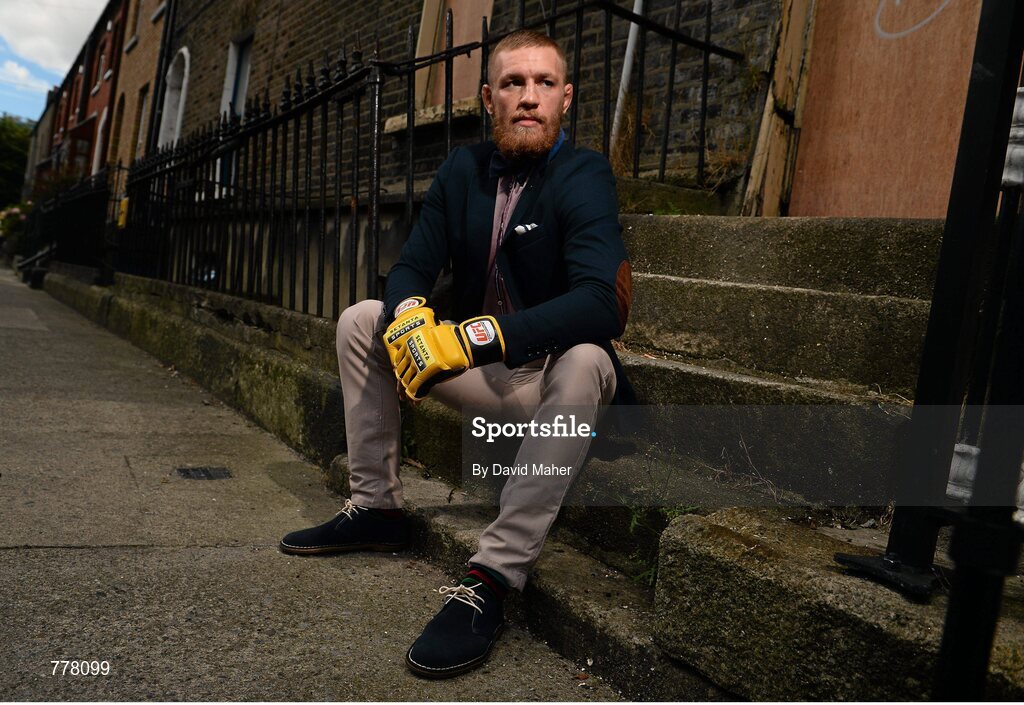 30 July 2013; UFC 163 will be live and exclusive on Setanta Sports this weekend and UFC fighter Conor ‘The Notorious’ McGregor was in Dublin today ahead of the event which takes place in the HSBC Arena in Rio de Janeiro in the early hours of Sunday, 4th August 2013. Subscribe now for €19.99 per month either online or by calling our subscriber line on: 0818 20 30 40. From August 1st, Setanta Sports customers will be able to receive BT Sport 1, BT Sport 2 and the ESPN channel as part of the Setanta Sports Pack. This game changing deal means that Irish UFC fans will be able to watch over 30 live events per year, as well additional UFC programming such the Ultimate Fighter and Inside the Octagon. Setanta Sports, Prince’s Street, Dublin. Picture credit: David Maher / SPORTSFILE