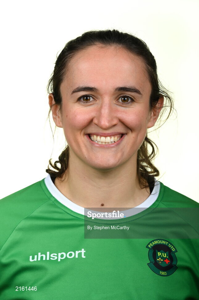 8 February 2022; Dora Gorman during a Peamount United squad portrait session at PRL Park in Greenogue, Dublin. Photo by Stephen McCarthy/Sportsfile