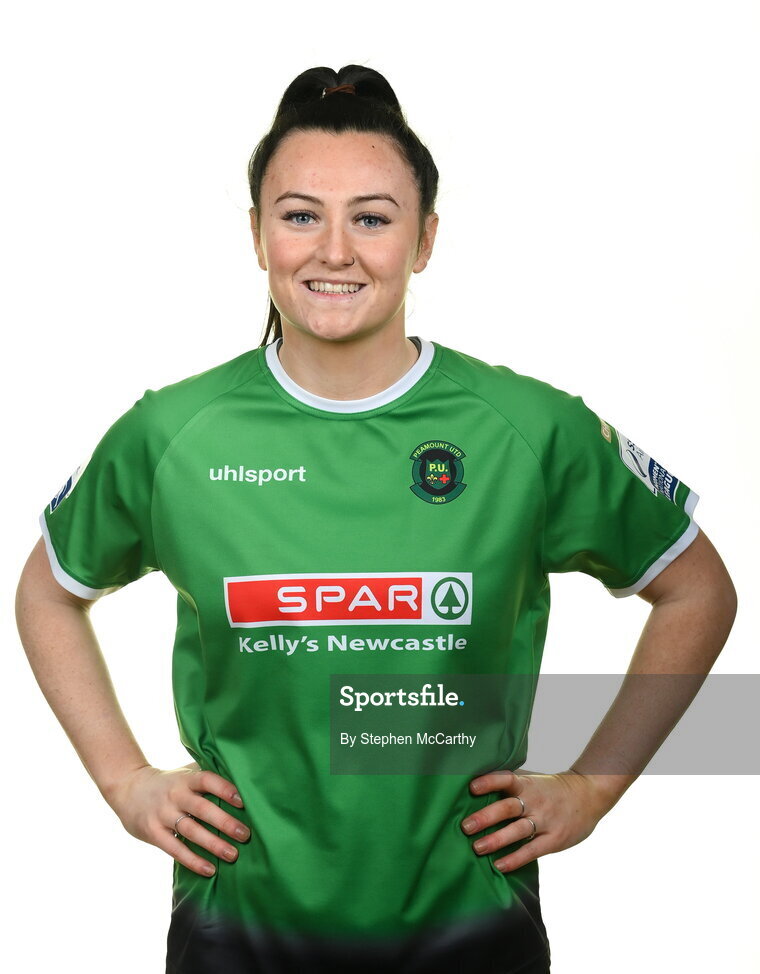 8 February 2022; Tiegan Ruddy during a Peamount United squad portrait session at PRL Park in Greenogue, Dublin. Photo by Stephen McCarthy/Sportsfile
