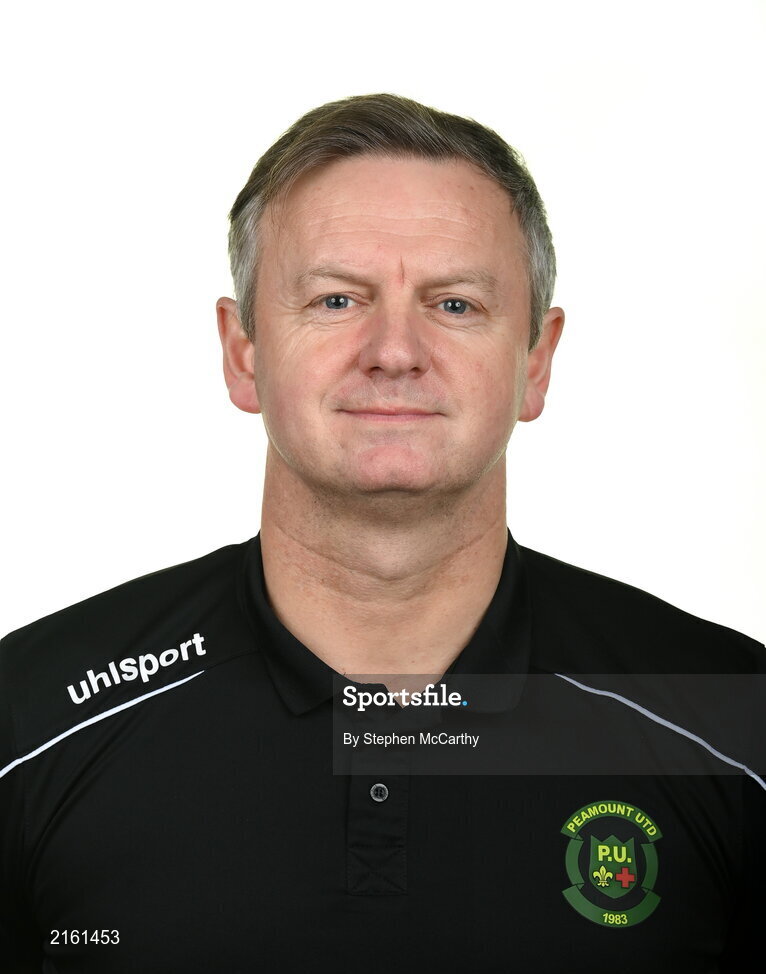 8 February 2022; Manager James O'Callaghan during a Peamount United squad portrait session at PRL Park in Greenogue, Dublin. Photo by Stephen McCarthy/Sportsfile