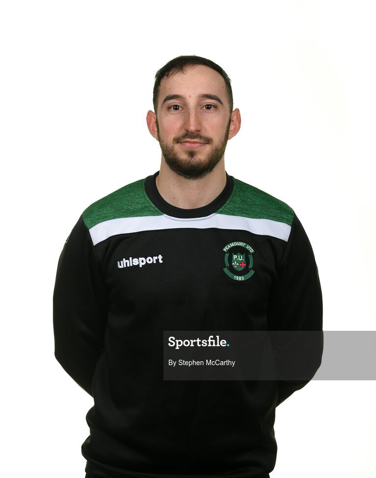 8 February 2022; Physiotherapist Aaron Fattore during a Peamount United squad portrait session at PRL Park in Greenogue, Dublin. Photo by Stephen McCarthy/Sportsfile