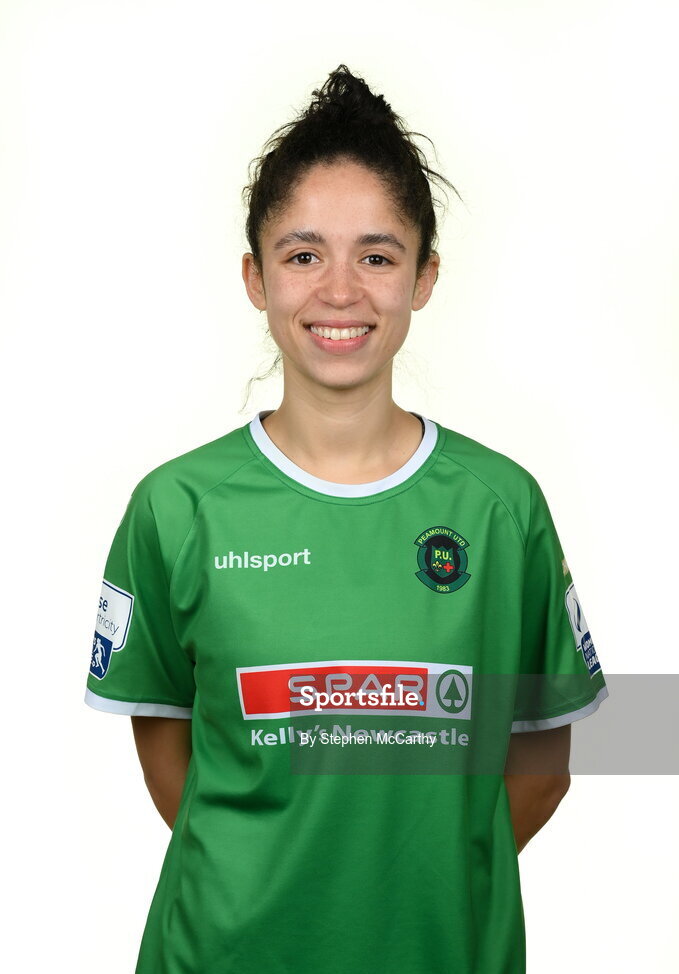 8 February 2022; Rebekah Carroll during a Peamount United squad portrait session at PRL Park in Greenogue, Dublin. Photo by Stephen McCarthy/Sportsfile