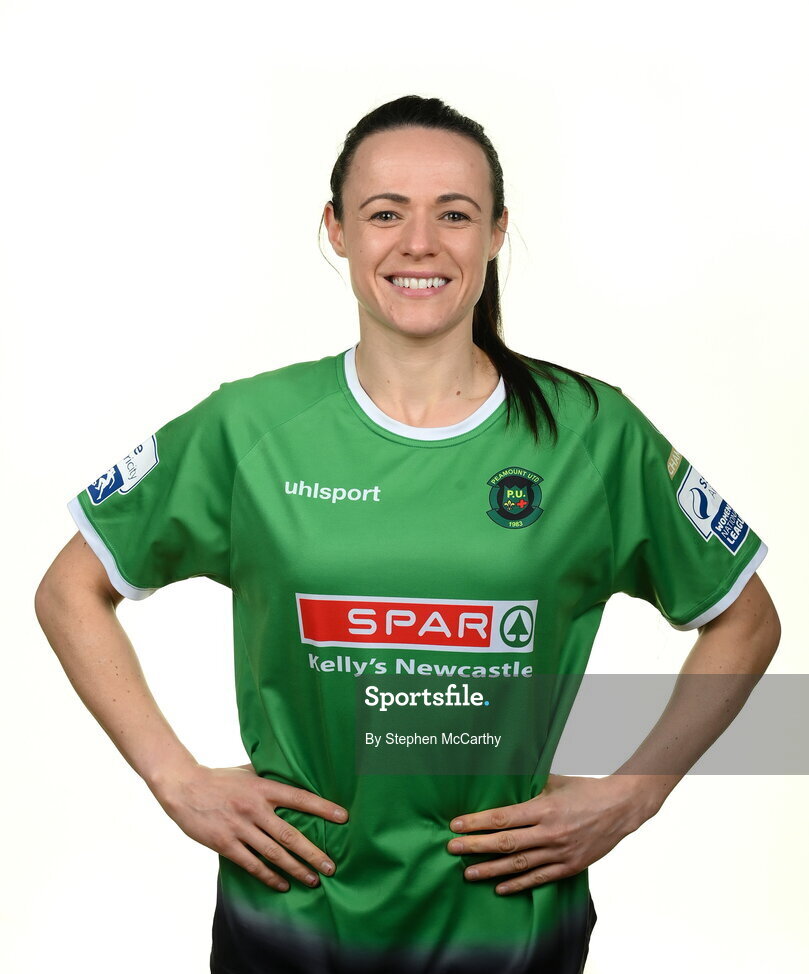 8 February 2022; Áine O'Gorman during a Peamount United squad portrait session at PRL Park in Greenogue, Dublin. Photo by Stephen McCarthy/Sportsfile