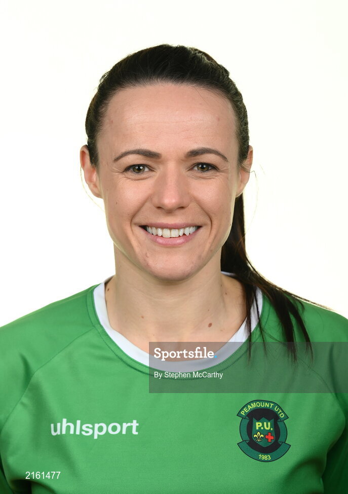 8 February 2022; Áine O'Gorman during a Peamount United squad portrait session at PRL Park in Greenogue, Dublin. Photo by Stephen McCarthy/Sportsfile