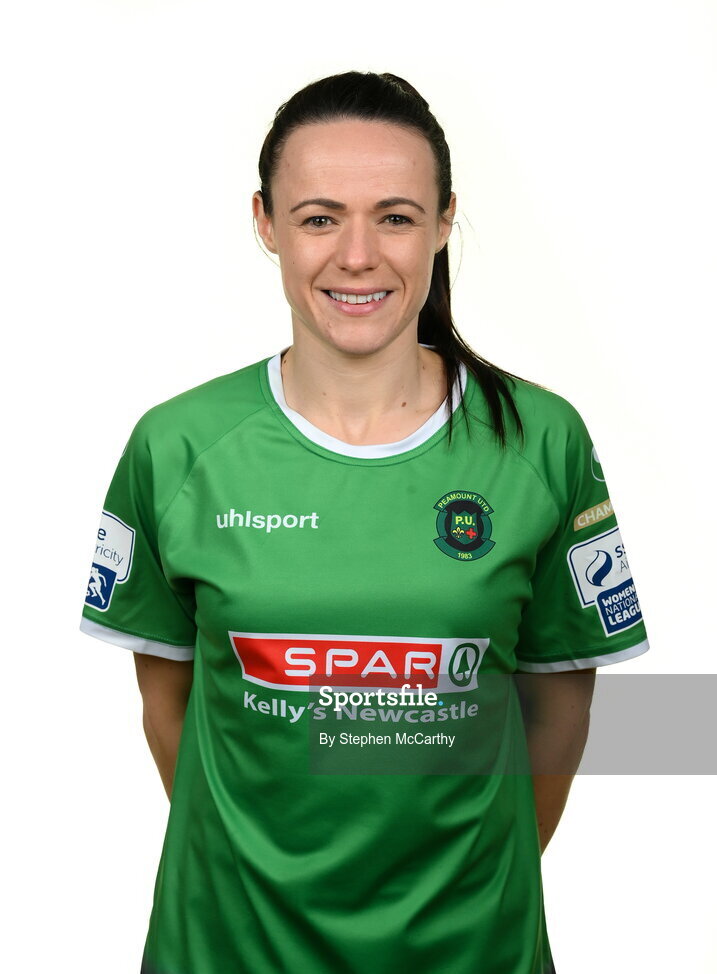 8 February 2022; Áine O'Gorman during a Peamount United squad portrait session at PRL Park in Greenogue, Dublin. Photo by Stephen McCarthy/Sportsfile