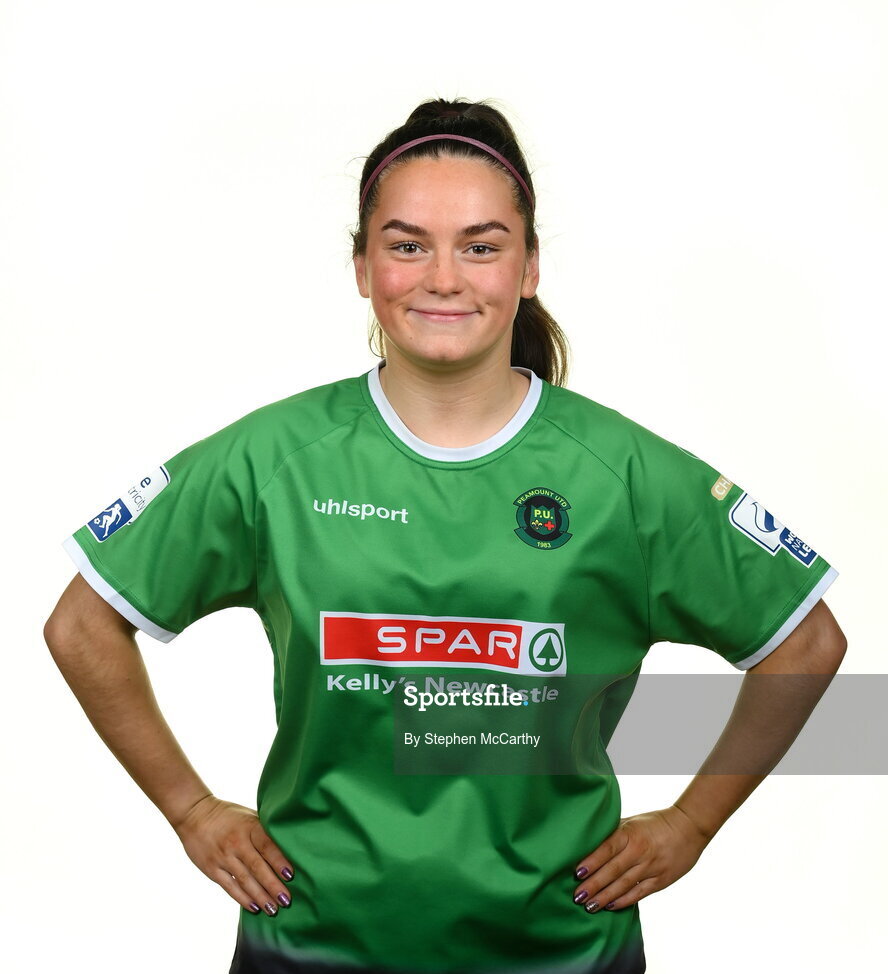 8 February 2022; Alannah McEvoy during a Peamount United squad portrait session at PRL Park in Greenogue, Dublin. Photo by Stephen McCarthy/Sportsfile