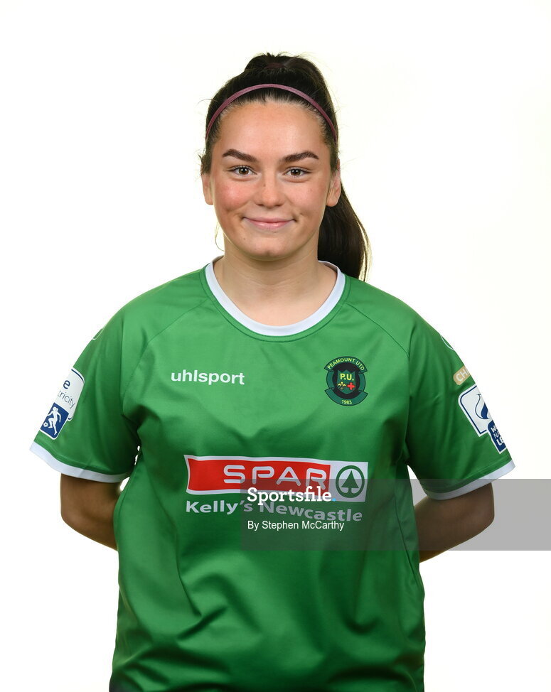 8 February 2022; Alannah McEvoy during a Peamount United squad portrait session at PRL Park in Greenogue, Dublin. Photo by Stephen McCarthy/Sportsfile