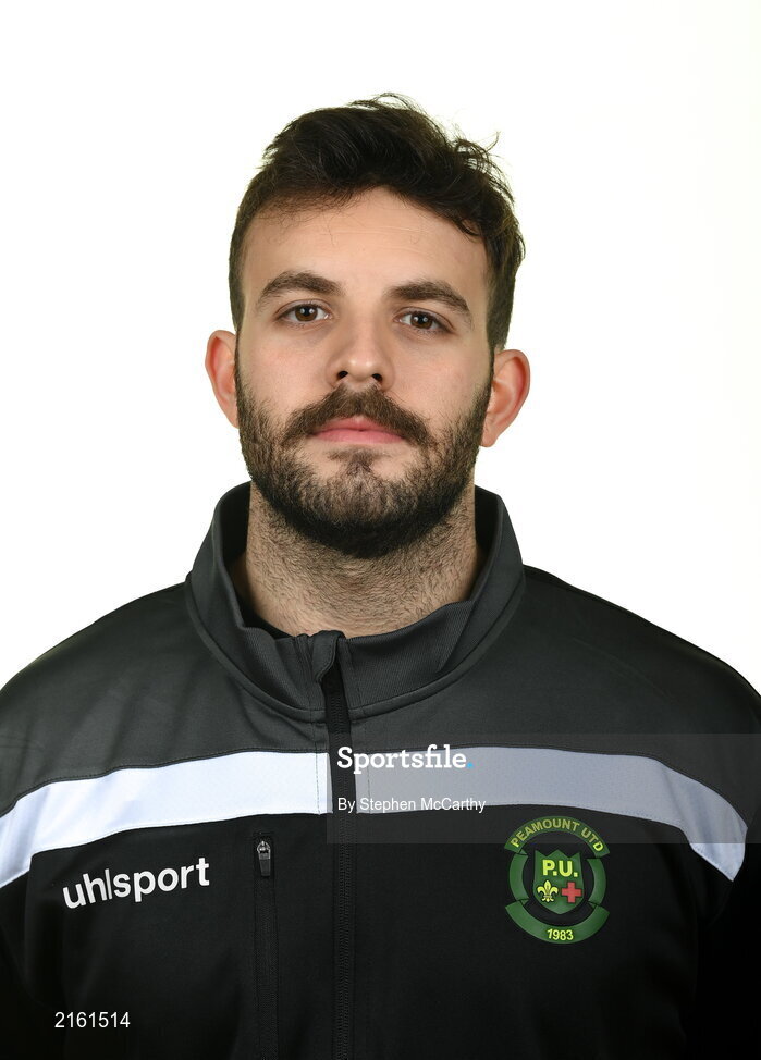 8 February 2022; Strength and conditioning coach João Lélis during a Peamount United squad portrait session at PRL Park in Greenogue, Dublin. Photo by Stephen McCarthy/Sportsfile