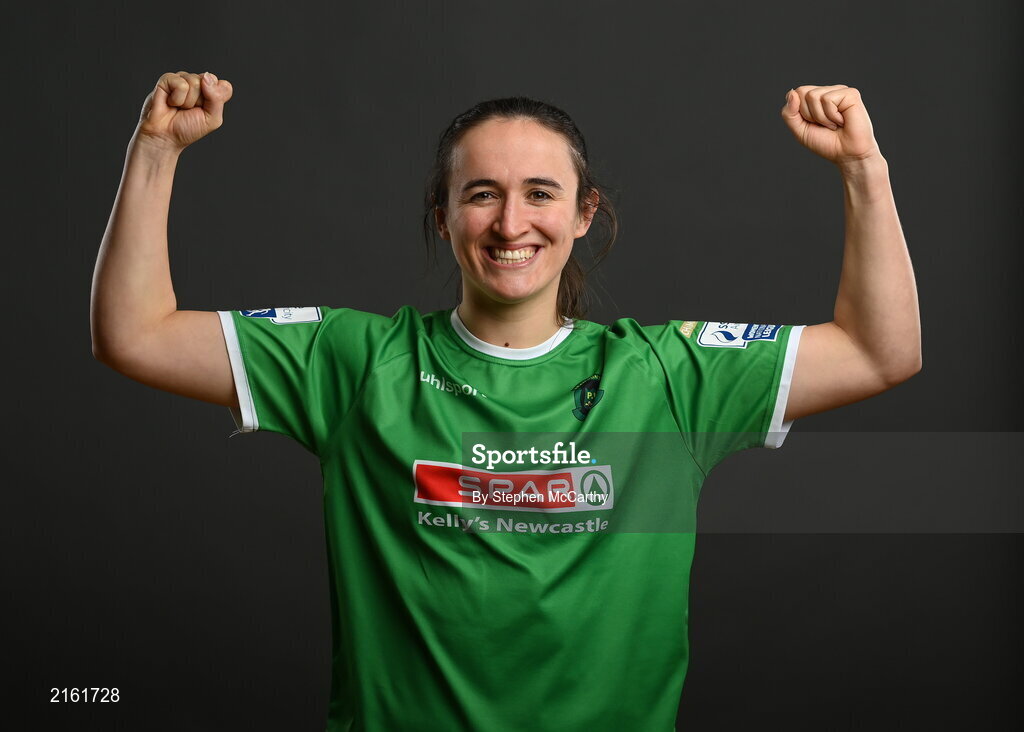 8 February 2022; Dora Gorman during a Peamount United squad portrait session at PRL Park in Greenogue, Dublin. Photo by Stephen McCarthy/Sportsfile