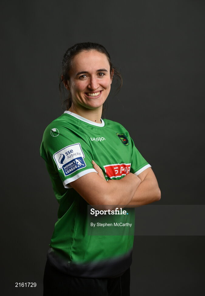 8 February 2022; Dora Gorman during a Peamount United squad portrait session at PRL Park in Greenogue, Dublin. Photo by Stephen McCarthy/Sportsfile