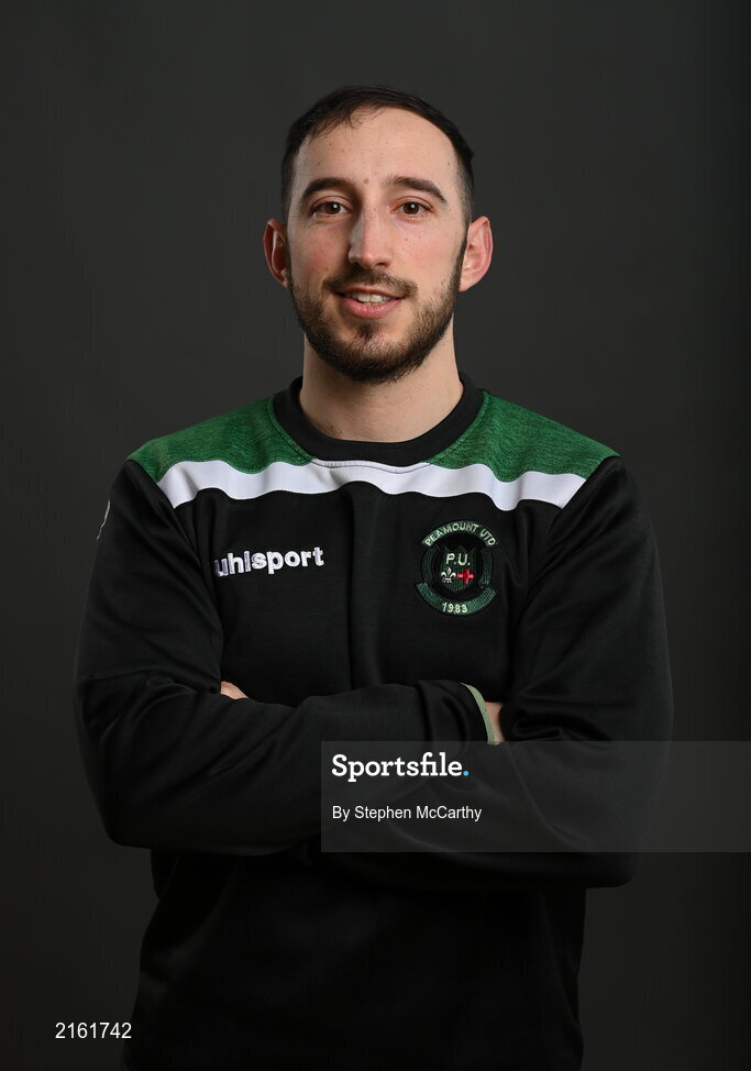 8 February 2022; Physiotherapist Aaron Fattore during a Peamount United squad portrait session at PRL Park in Greenogue, Dublin. Photo by Stephen McCarthy/Sportsfile