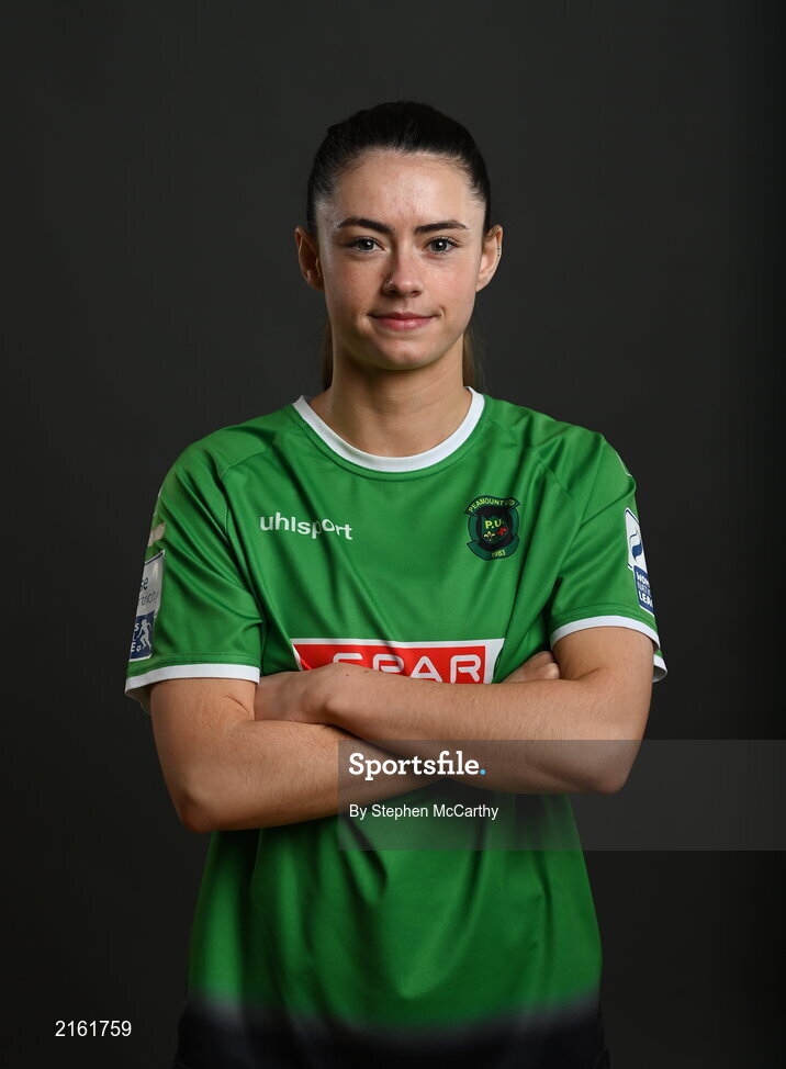 8 February 2022; Lauryn O’Callaghan during a Peamount United squad portrait session at PRL Park in Greenogue, Dublin. Photo by Stephen McCarthy/Sportsfile