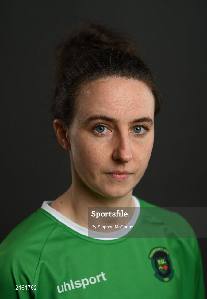 8 February 2022; Karen Duggan during a Peamount United squad portrait session at PRL Park in Greenogue, Dublin. Photo by Stephen McCarthy/Sportsfile