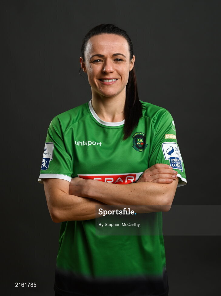 8 February 2022; Áine O'Gorman during a Peamount United squad portrait session at PRL Park in Greenogue, Dublin. Photo by Stephen McCarthy/Sportsfile