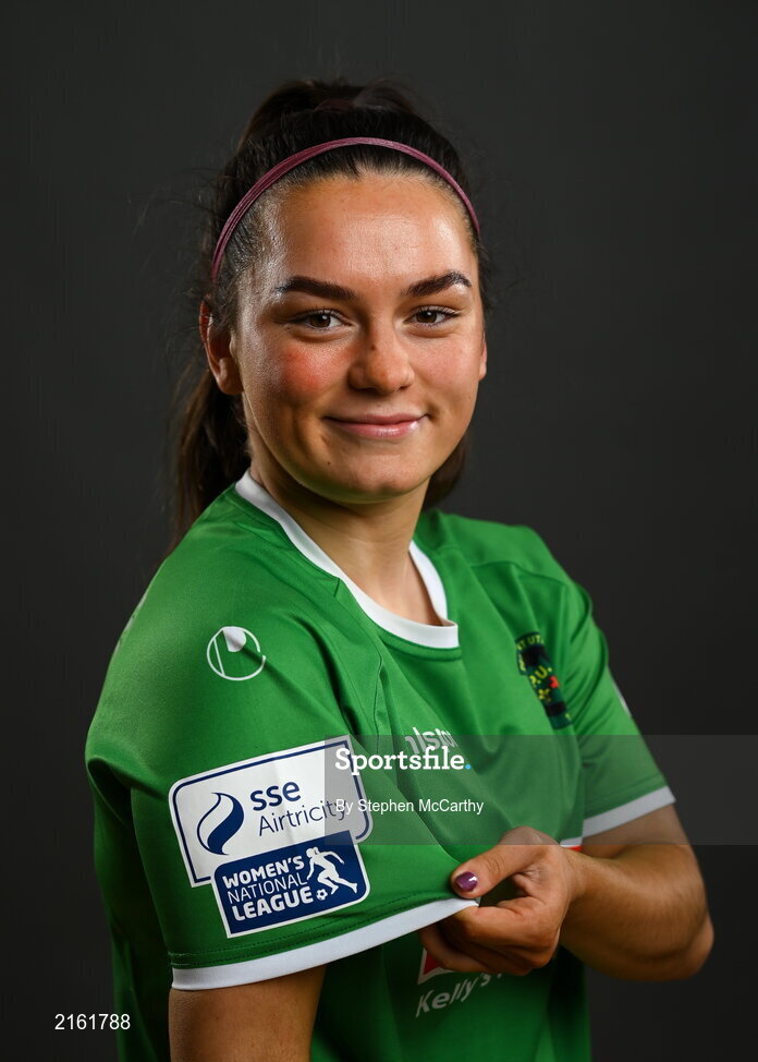 8 February 2022; Alannah McEvoy during a Peamount United squad portrait session at PRL Park in Greenogue, Dublin. Photo by Stephen McCarthy/Sportsfile