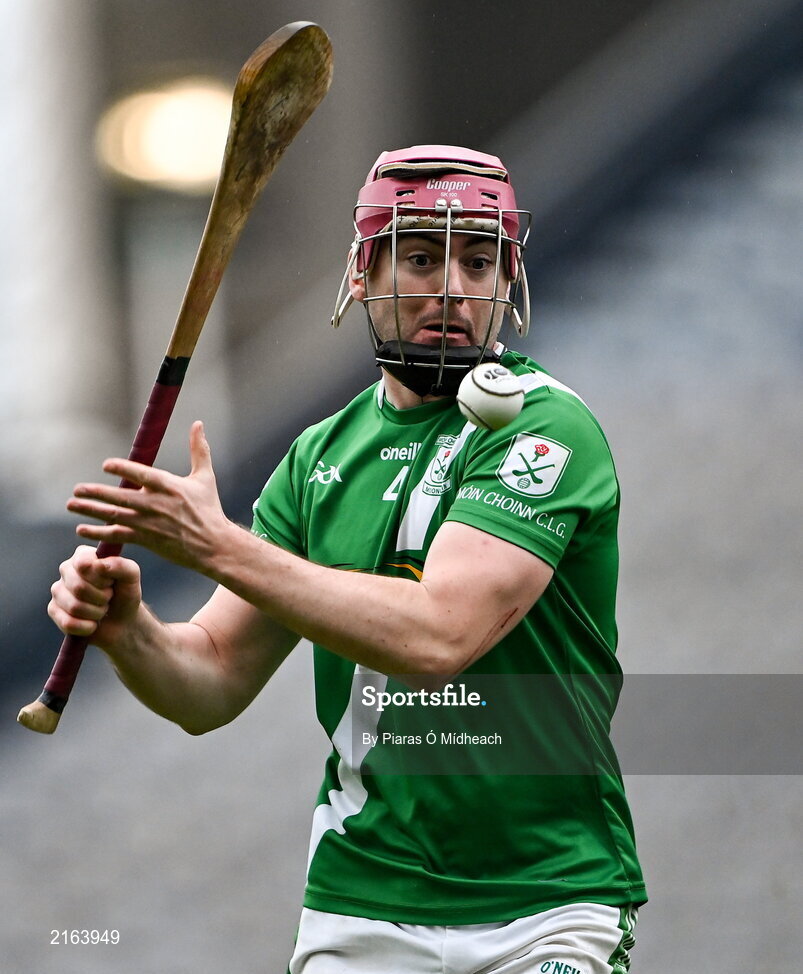 5 February 2022; Mark Kearns of Mooncoin during the AIB GAA Hurling All-Ireland Junior Club Championship Final match between Ballygiblin, Cork, and Mooncoin, Kilkenny, at Croke Park in Dublin. Photo by Piaras Ó Mídheach/Sportsfile
