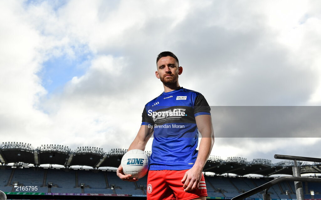 14 February 2022; An exciting new Irish protein cookies brand will hit shelves this month, endorsed by the GAA and GPA. East Coast Bakehouse have announced the launch of a new Irish Protein brand called In the Zone, created in partnership with the GAA and GPA as The Official Players Choice. The new range comprises of 4 tasty variants, two high protein low sugar cookies – Soft Bake Double Chocolate flavour and Soft Bake Cookies & Cream flavour, both with 20g of protein, as well as two high protein biscuits with 10g of protein – Crunchy Double Chocolate flavour and Crunchy Salted Caramel flavour. In attendance at the In the Zone – The Official Protein Cookies & Biscuits of the GAA & GPA Launch event at Croke Park in Dublin is Padraig Hampsey of Tyrone. Photo by Brendan Moran/Sportsfile