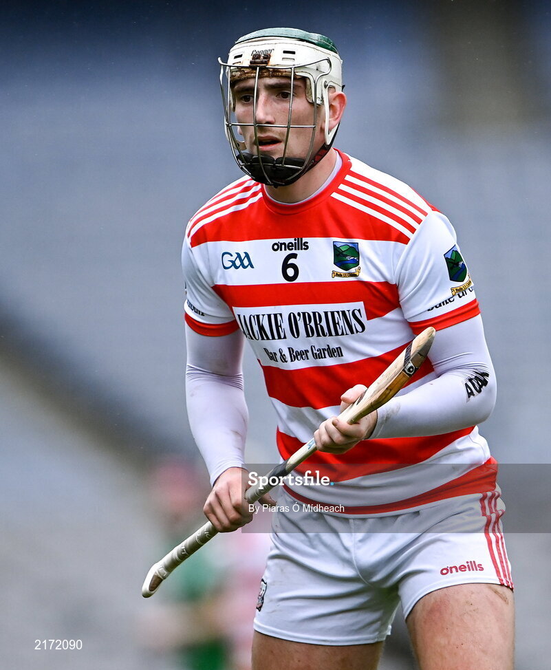 5 February 2022; Mark Keane of Ballygiblin during the AIB GAA Hurling All-Ireland Junior Club Championship Final match between Ballygiblin, Cork, and Mooncoin, Kilkenny, at Croke Park in Dublin. Photo by Piaras Ó Mídheach/Sportsfile