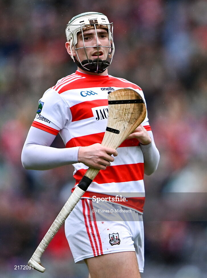 5 February 2022; Mark Keane of Ballygiblin during the AIB GAA Hurling All-Ireland Junior Club Championship Final match between Ballygiblin, Cork, and Mooncoin, Kilkenny, at Croke Park in Dublin. Photo by Piaras Ó Mídheach/Sportsfile