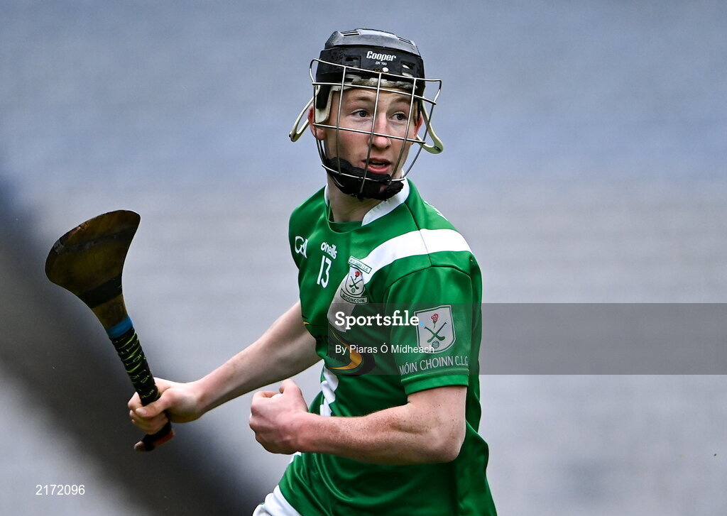 5 February 2022; Adam Croke of Mooncoin during the AIB GAA Hurling All-Ireland Junior Club Championship Final match between Ballygiblin, Cork, and Mooncoin, Kilkenny, at Croke Park in Dublin. Photo by Piaras Ó Mídheach/Sportsfile