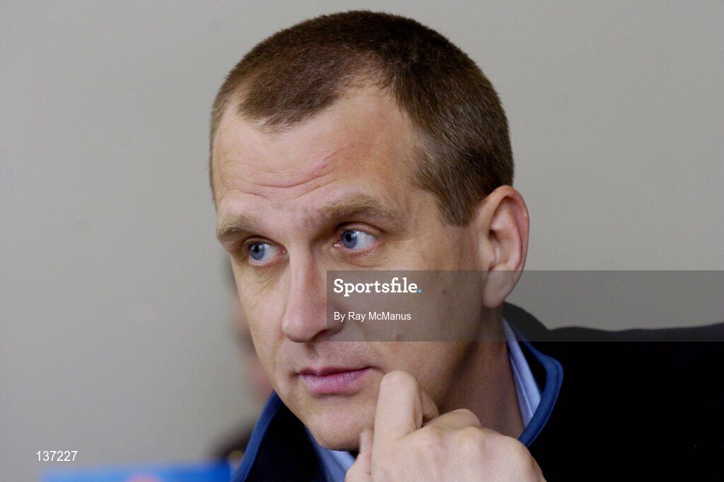 13 March 2004; Declan Conroy at the reconvened  eircom league Annual General Meeting. Clarion Hotel, IFSC, Dublin. Picture credit; Ray McManus / SPORTSFILE *EDI*