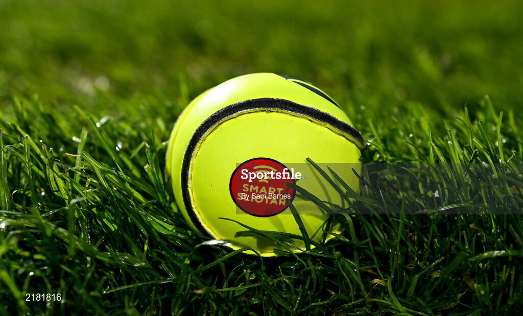 10 March 2022; Today the GAA launched the new GAA Smart Sliotar, which will be used in this years Under 20 hurling championship. The aim of the smart sliotar is to ensure consistency in performance, compliance with specifications, and to ensure it meets ethical standards of manufacture. Pictured is the new GAA Smart Sliotar at Croke Park in Dublin. Photo by Sam Barnes/Sportsfile