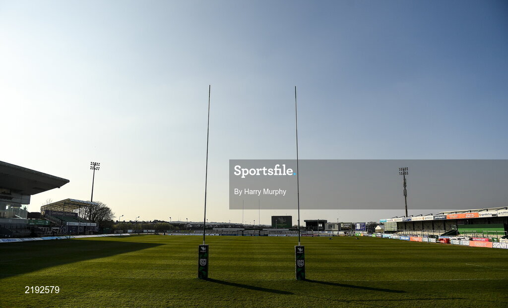 26 March 2022; A general view inside the stadium before the United Rugby Championship match between Connacht and Leinster at the Sportsground in Galway. Photo by Harry Murphy/Sportsfile