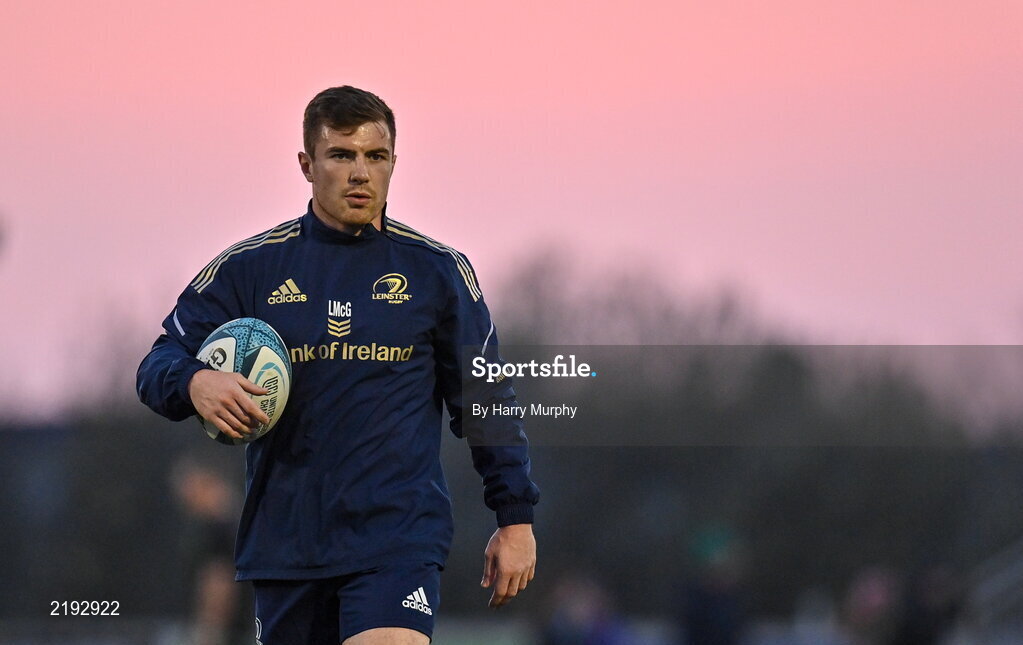 26 March 2022; Luke McGrath of Leinster before the United Rugby Championship match between Connacht and Leinster at the Sportsground in Galway. Photo by Harry Murphy/Sportsfile