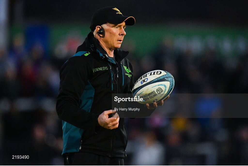 26 March 2022; Connacht head coach Andy Friend before the United Rugby Championship match between Connacht and Leinster at the Sportsground in Galway. Photo by Harry Murphy/Sportsfile