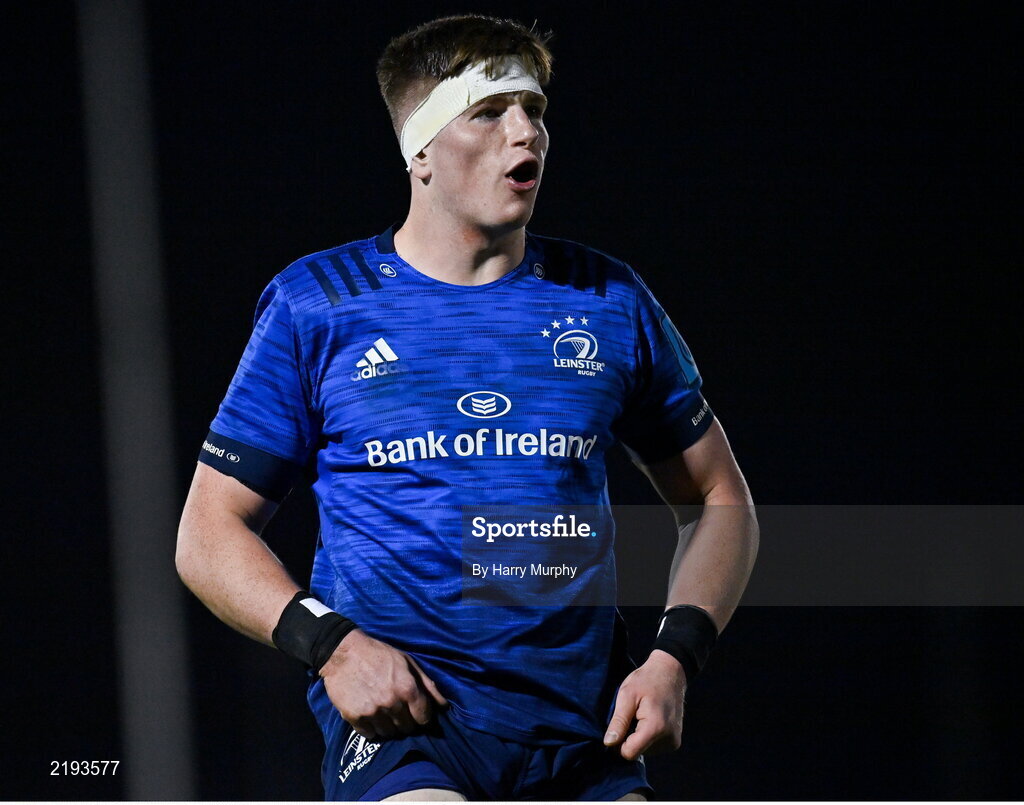 26 March 2022; Joe McCarthy of Leinster during the United Rugby Championship match between Connacht and Leinster at the Sportsground in Galway. Photo by Harry Murphy/Sportsfile