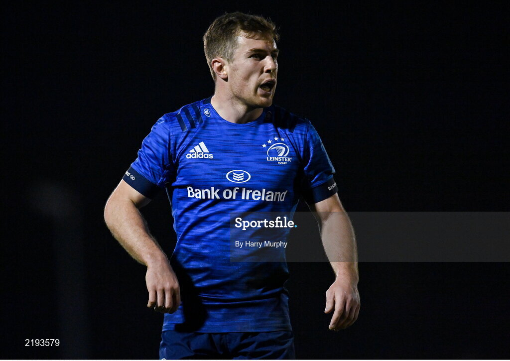 26 March 2022; Luke McGrath of Leinster during the United Rugby Championship match between Connacht and Leinster at the Sportsground in Galway. Photo by Harry Murphy/Sportsfile
