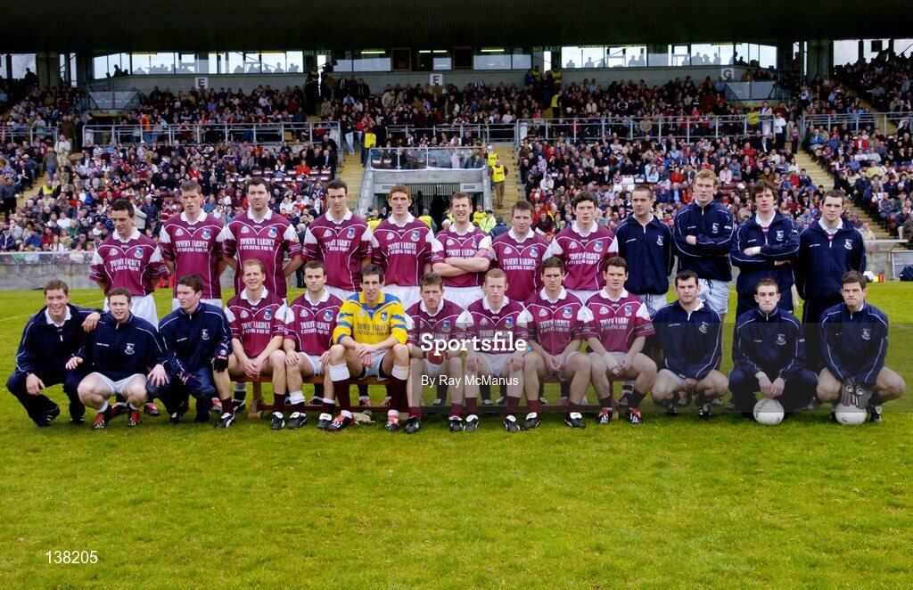 25 April 2004; The Galway squad. Allianz Football League 2004, Semi-Final Replay, Galway v Tyrone, Pearse Stadium, Galway. Picture credit; Brian Lawless / SPORTSFILE *EDI*