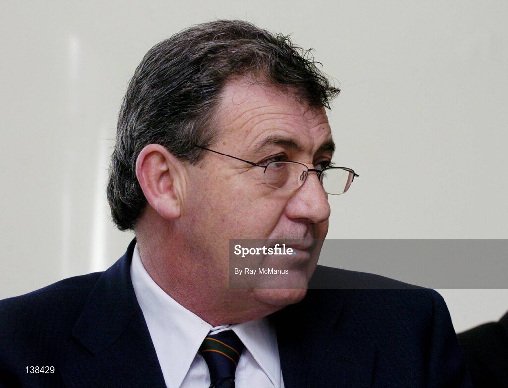 13 March 2004; Kevin Fahy at the reconvened  eircom league Annual General Meeting. Clarion Hotel, IFSC, Dublin. Picture credit; Ray McManus / SPORTSFILE *EDI*
