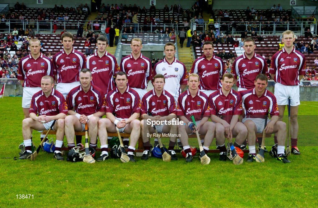 25 April 2004; The Galway team. Allianz Hurling League 2004, Round 3, Division 1, Galway v Limerick, Pearse Stadium, Galway. Picture credit; Ray McManus / SPORTSFILE *EDI*
