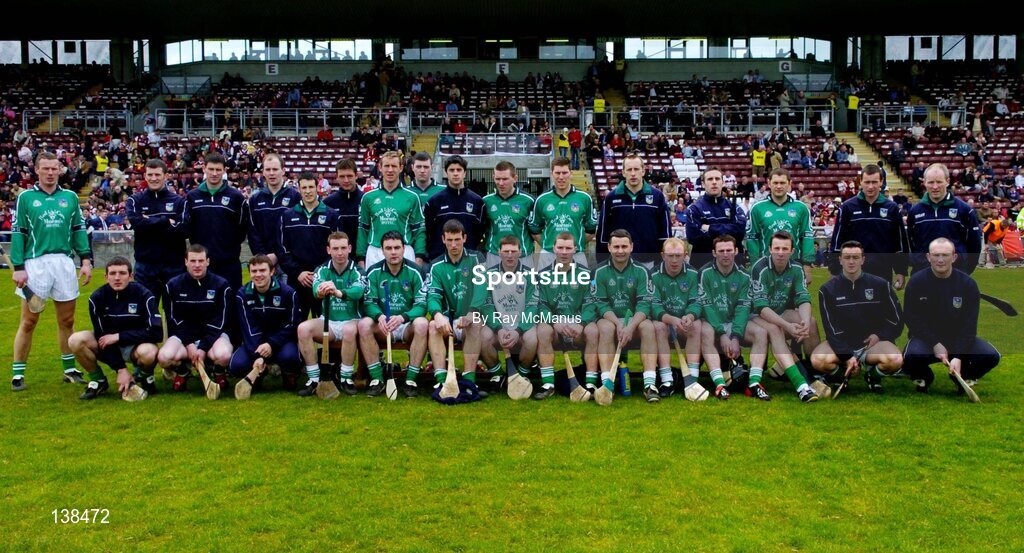 25 April 2004; The Limerick team. Allianz Hurling League 2004, Round 3, Division 1, Galway v Limerick, Pearse Stadium, Galway. Picture credit; Ray McManus / SPORTSFILE *EDI*