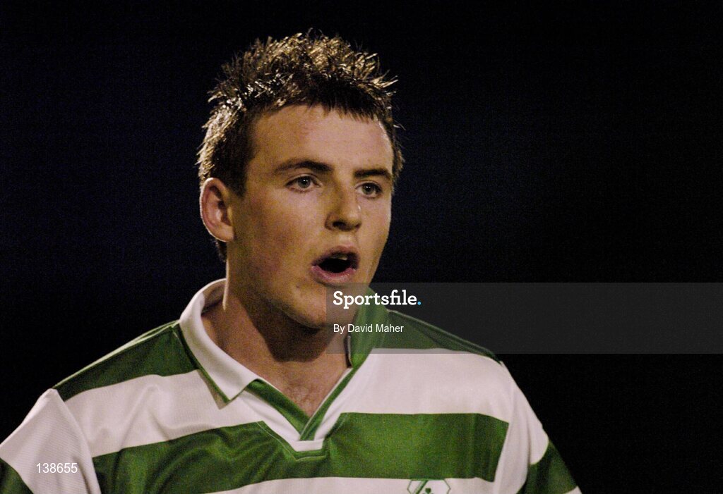 16 April 2004; Mark O'Brien, Shamrock Rovers. eircom league, Premier Division, Bohemians v Shamrock Rovers, Dalymount Park, Dublin. Picture credit; David Maher / SPORTSFILE *EDI*