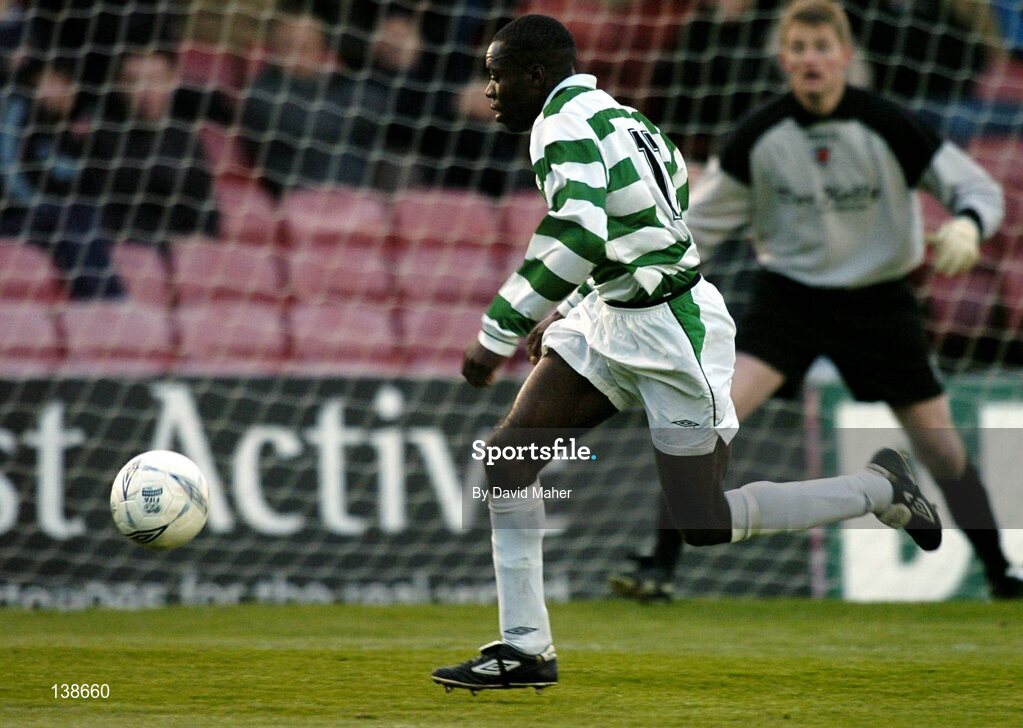 16 April 2004; Mark Rutherford, Shamrock Rovers. eircom league, Premier Division, Bohemians v Shamrock Rovers, Dalymount Park, Dublin. Picture credit; David Maher / SPORTSFILE *EDI*