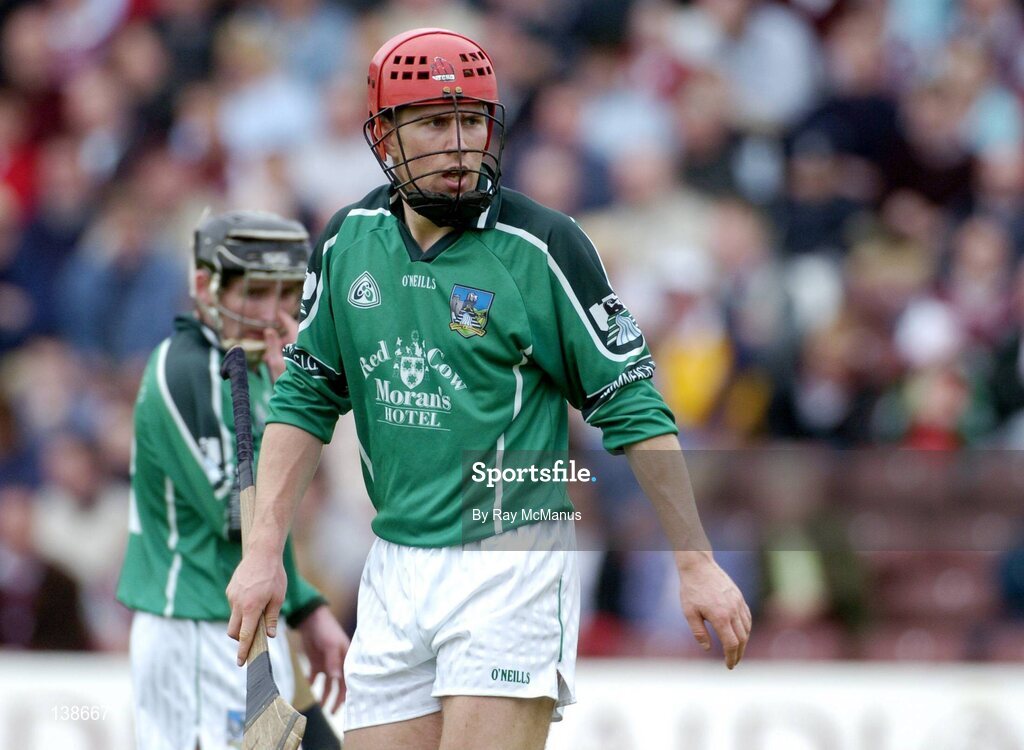 25 April 2004; Brian Carroll, Limerick. Allianz Hurling League 2004, Round 3, Division 1, Galway v Limerick, Pearse Stadium, Galway. Picture credit; Ray McManus / SPORTSFILE *EDI*