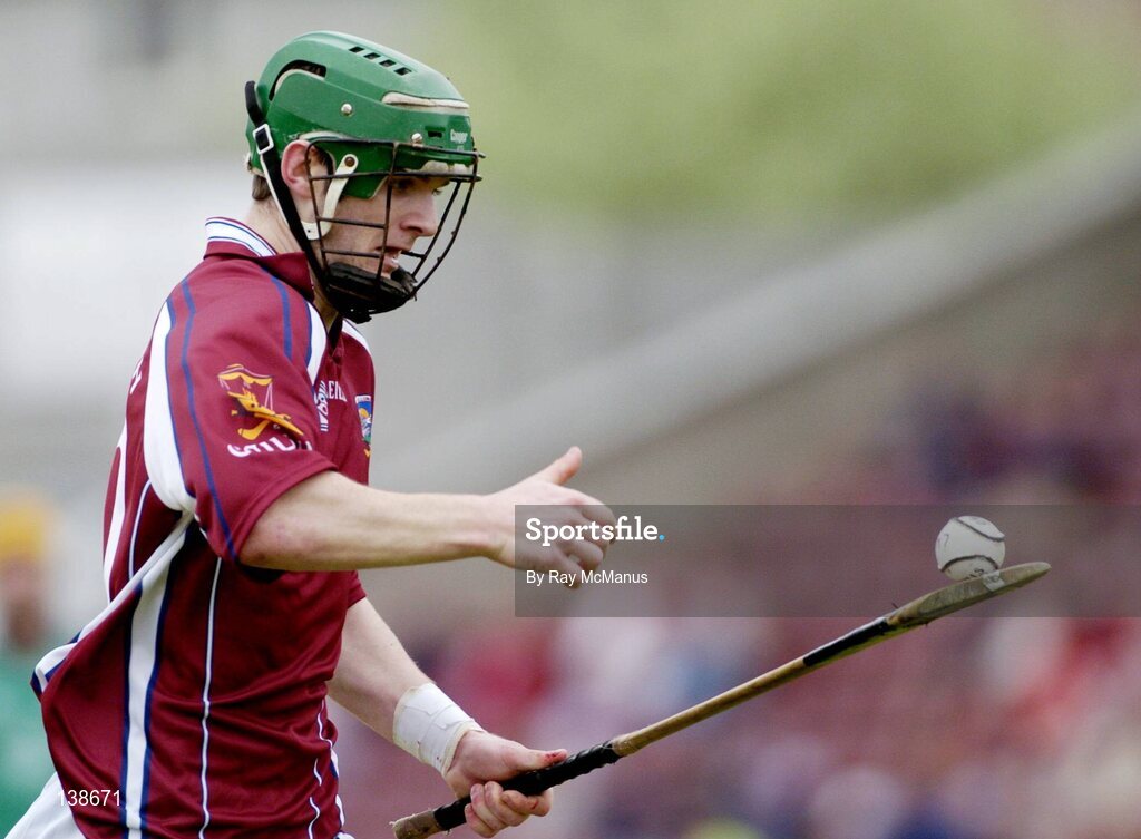25 April 2004; Adrian Cullinane, Galway. Allianz Hurling League 2004, Round 3, Division 1, Galway v Limerick, Pearse Stadium, Galway. Picture credit; Ray McManus / SPORTSFILE *EDI*