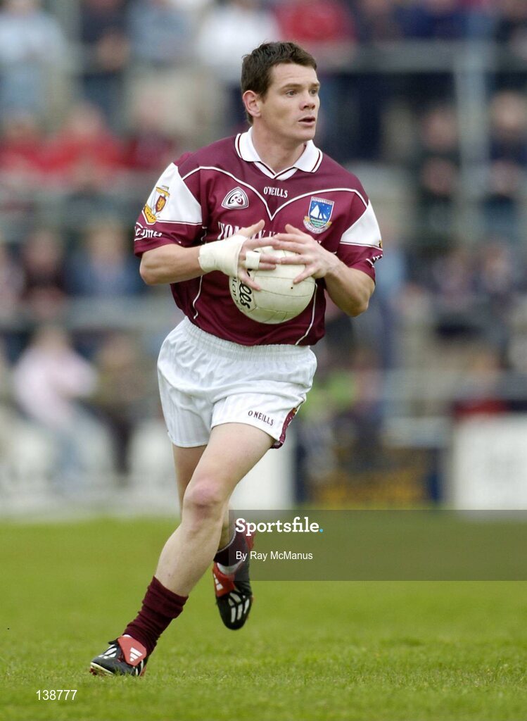 25 April 2004; Declan Meehan, Galway. Allianz Football League 2004, Semi-Final Replay, Galway v Tyrone, Pearse Stadium, Galway. Picture credit; Ray McManus / SPORTSFILE *EDI*