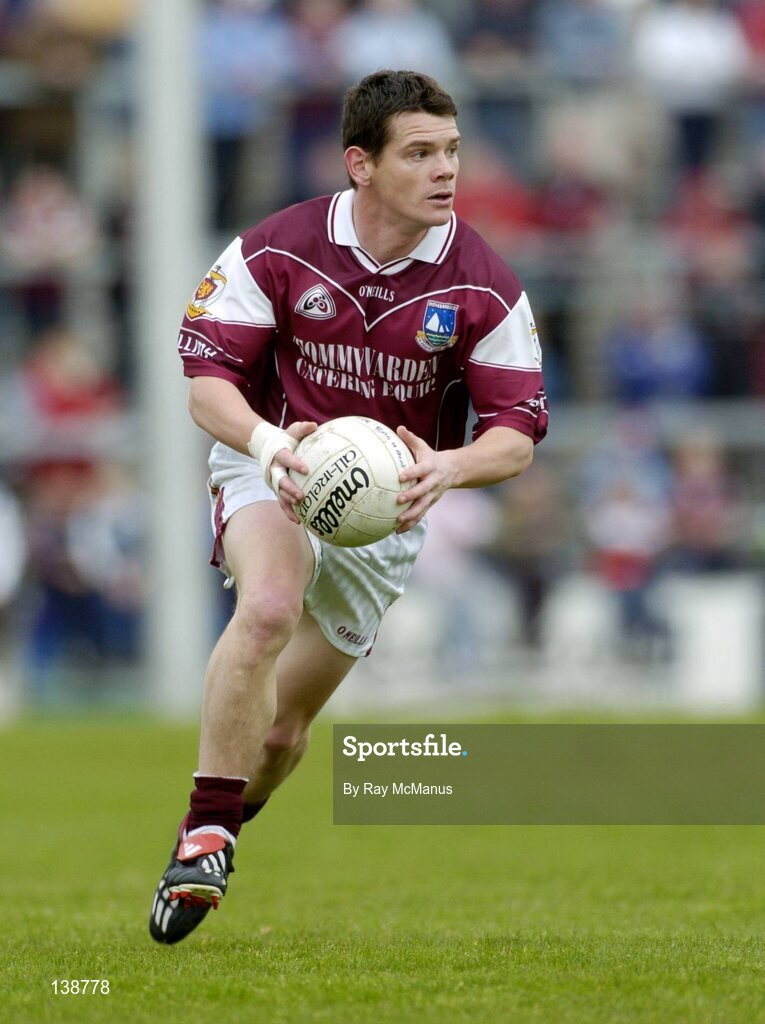 25 April 2004; Declan Meehan, Galway. Allianz Football League 2004, Semi-Final Replay, Galway v Tyrone, Pearse Stadium, Galway. Picture credit; Ray McManus / SPORTSFILE *EDI*