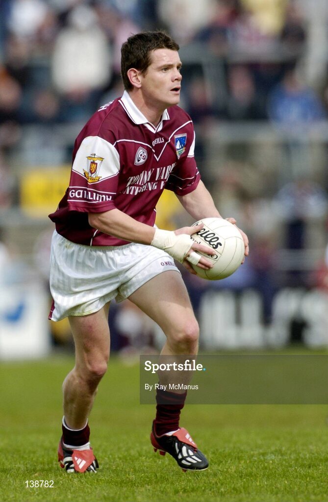 25 April 2004; Michael Meehan, Galway. Allianz Football League 2004, Semi-Final Replay, Galway v Tyrone, Pearse Stadium, Galway. Picture credit; Ray McManus / SPORTSFILE *EDI*