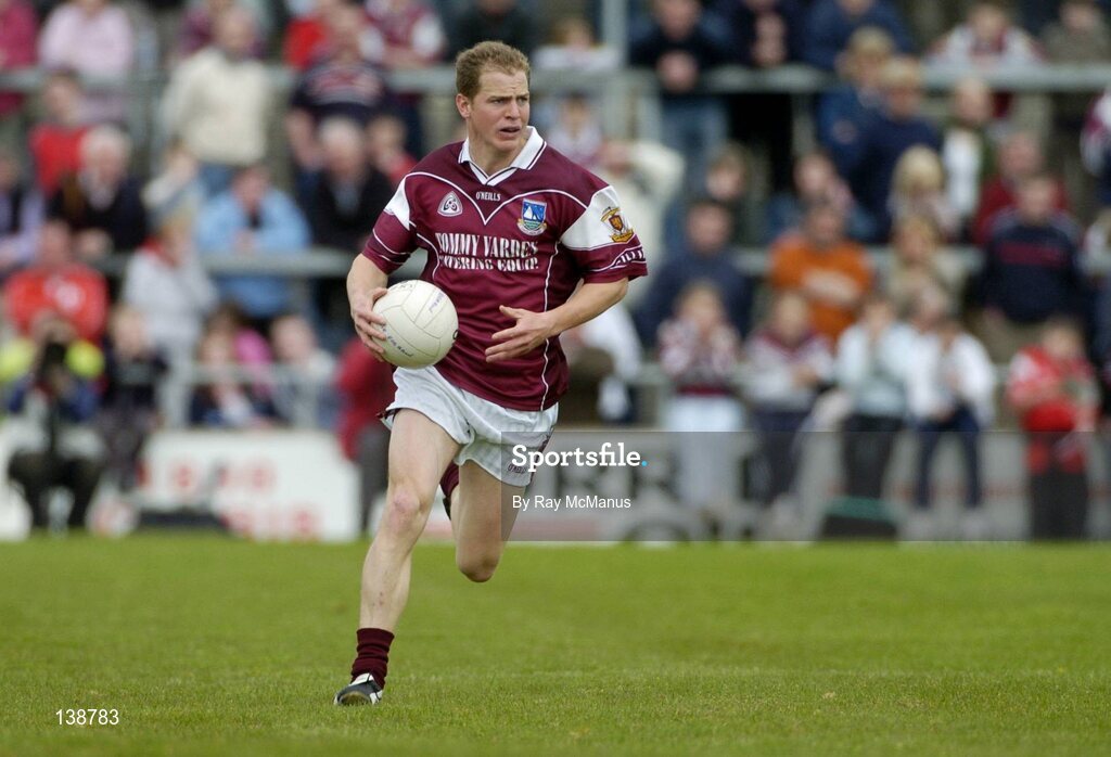25 April 2004; Michael Donnellan, Galway. Allianz Football League 2004, Semi-Final Replay, Galway v Tyrone, Pearse Stadium, Galway. Picture credit; Ray McManus / SPORTSFILE *EDI*
