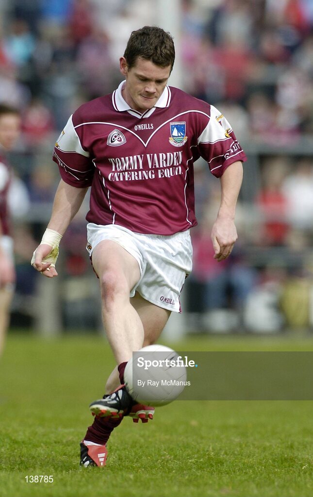25 April 2004; Michael Meehan, Galway. Allianz Football League 2004, Semi-Final Replay, Galway v Tyrone, Pearse Stadium, Galway. Picture credit; Ray McManus / SPORTSFILE *EDI*